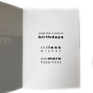 Less Is More